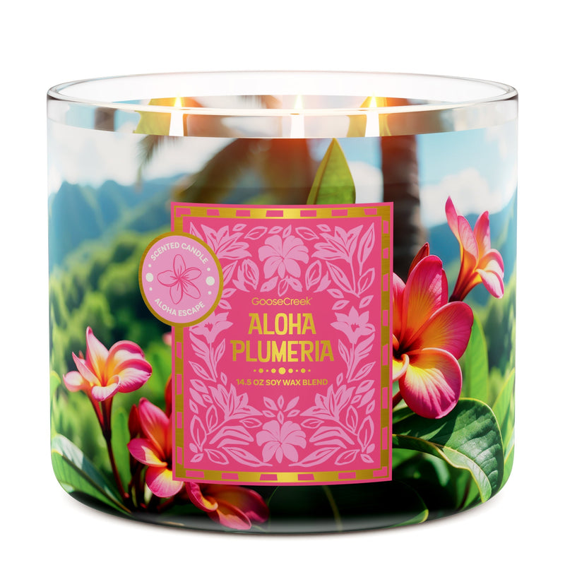 Aloha Plumeria 3-Wick Candle 1GM