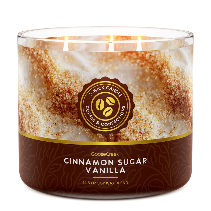 Cinnamon Sugar Vanilla 3-Wick Candle X6Q
