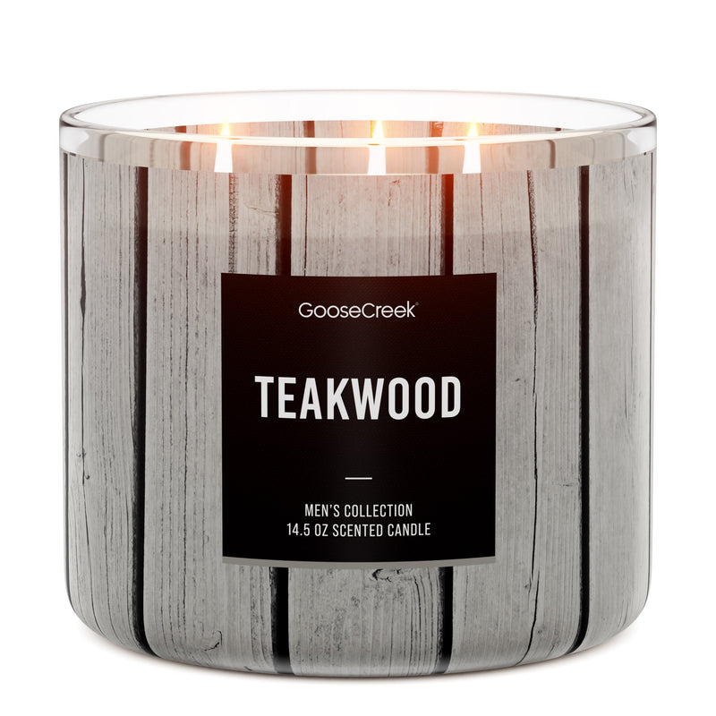 Teakwood 3-Wick Candle A6Y